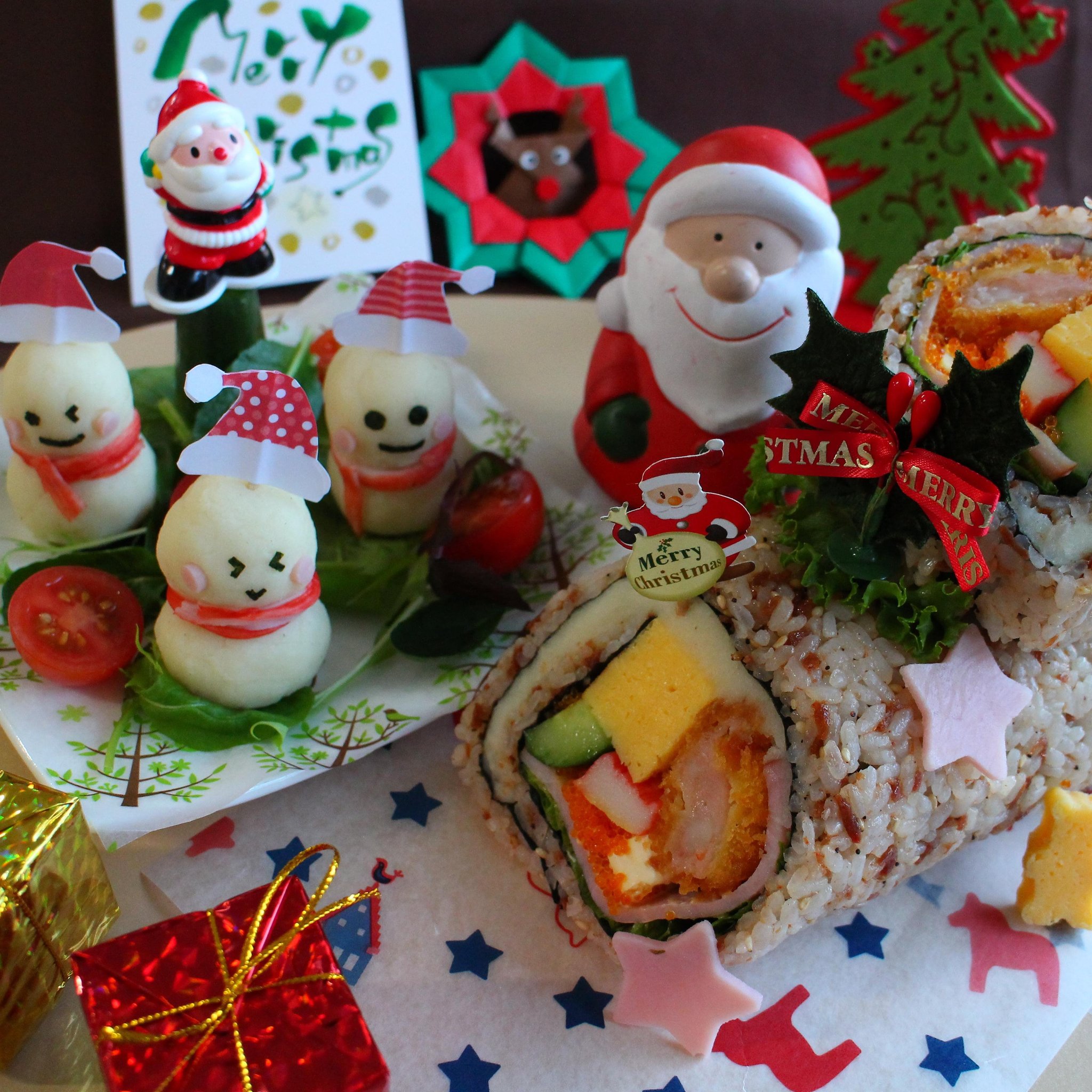 クリスマス特別レッスン 親子でも お一人でも みんなおいで 16年12月24日 開催 Happyrollacademy寿司アート ねりきりアート 東京都台東区 の16年12月レッスン情報 料理教室検索サイト クスパ