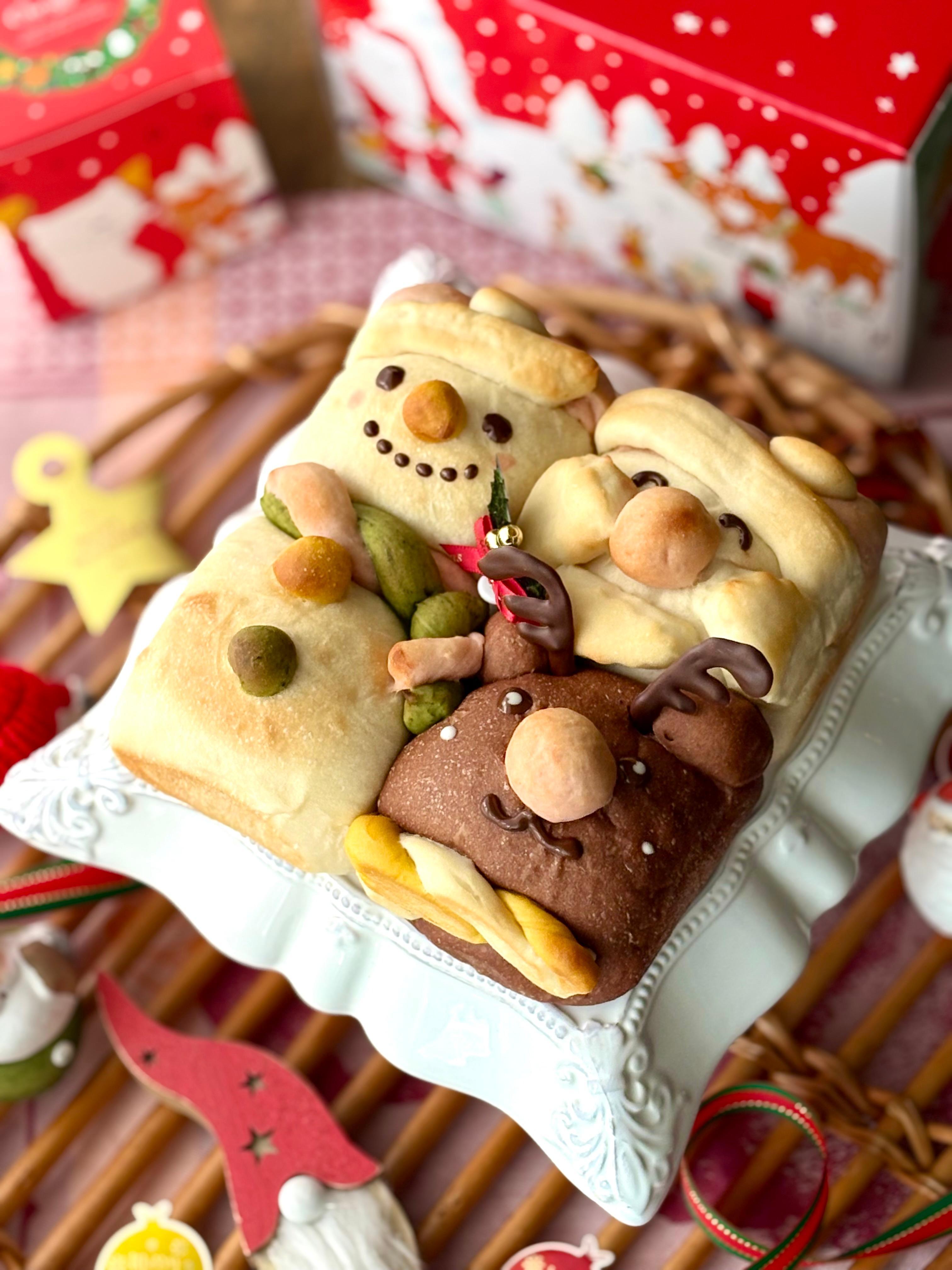 ベルサンタ　ハンミョウ詰め合わせ 12月クリスマスレッスン【パン】『サンタトナカイスノーマンの