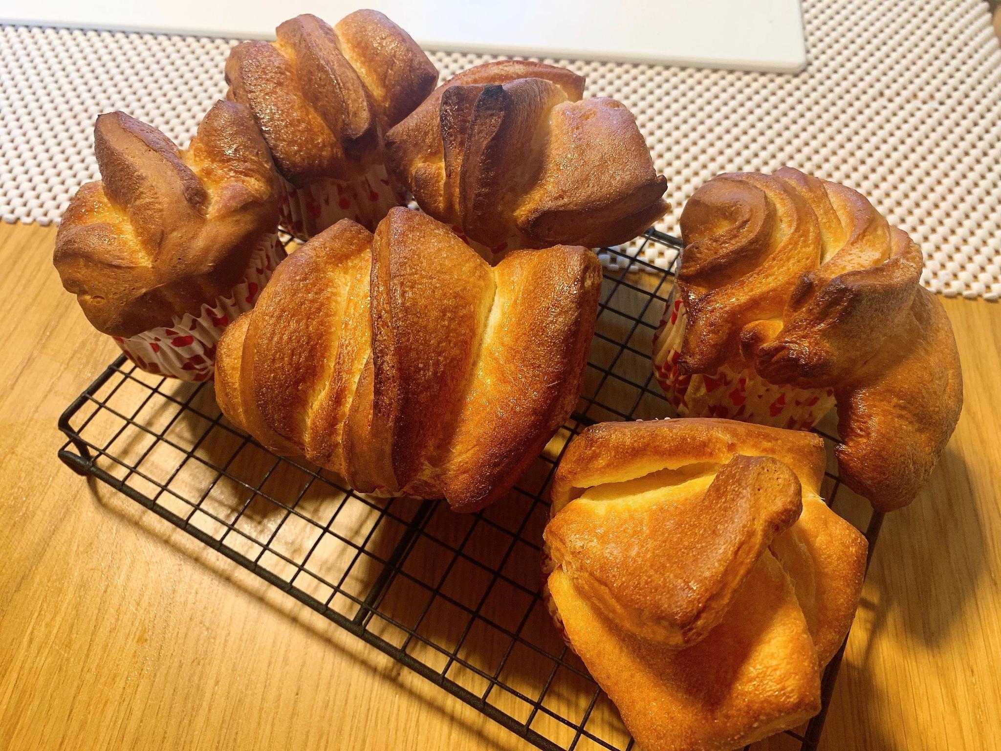 バターフレークロールのレシピ