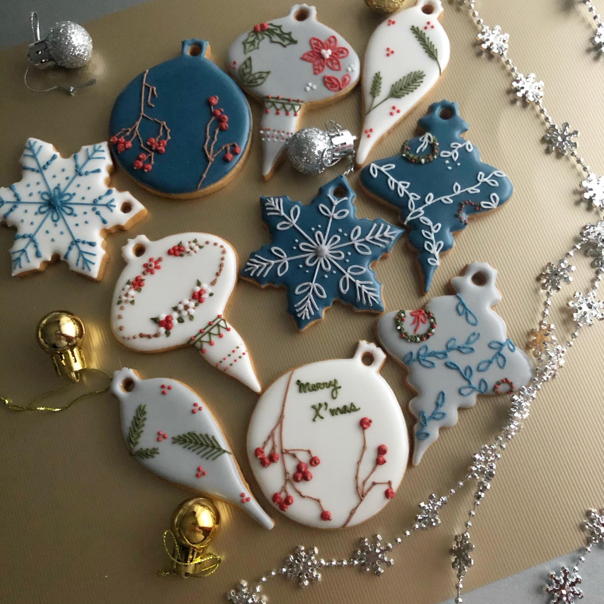 食用クッキーオーナメントのレシピ