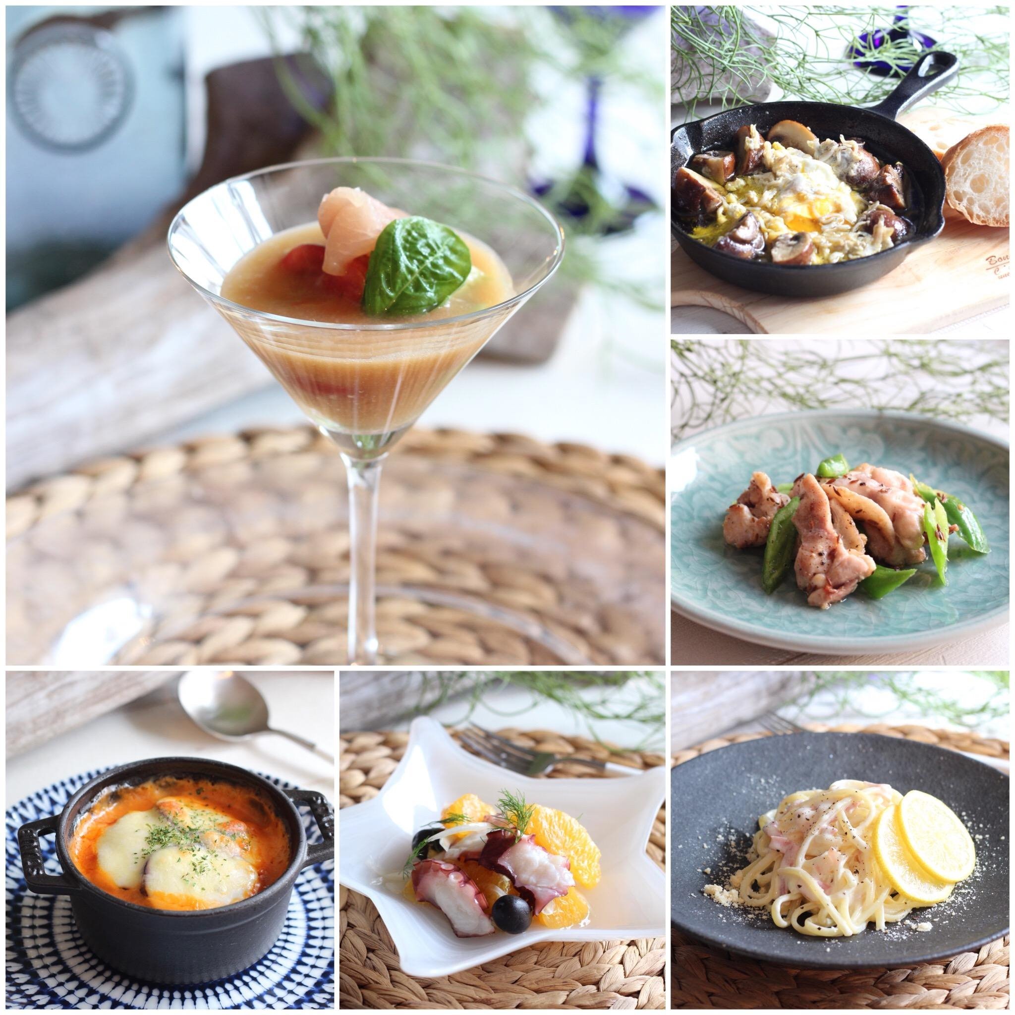 地中海リゾート風に 夏のおもてなし 18年9月8日 開催 お料理教室 Seven Seas Dining 兵庫県神戸市東灘区 の18年9月レッスン情報 料理教室検索サイト クスパ