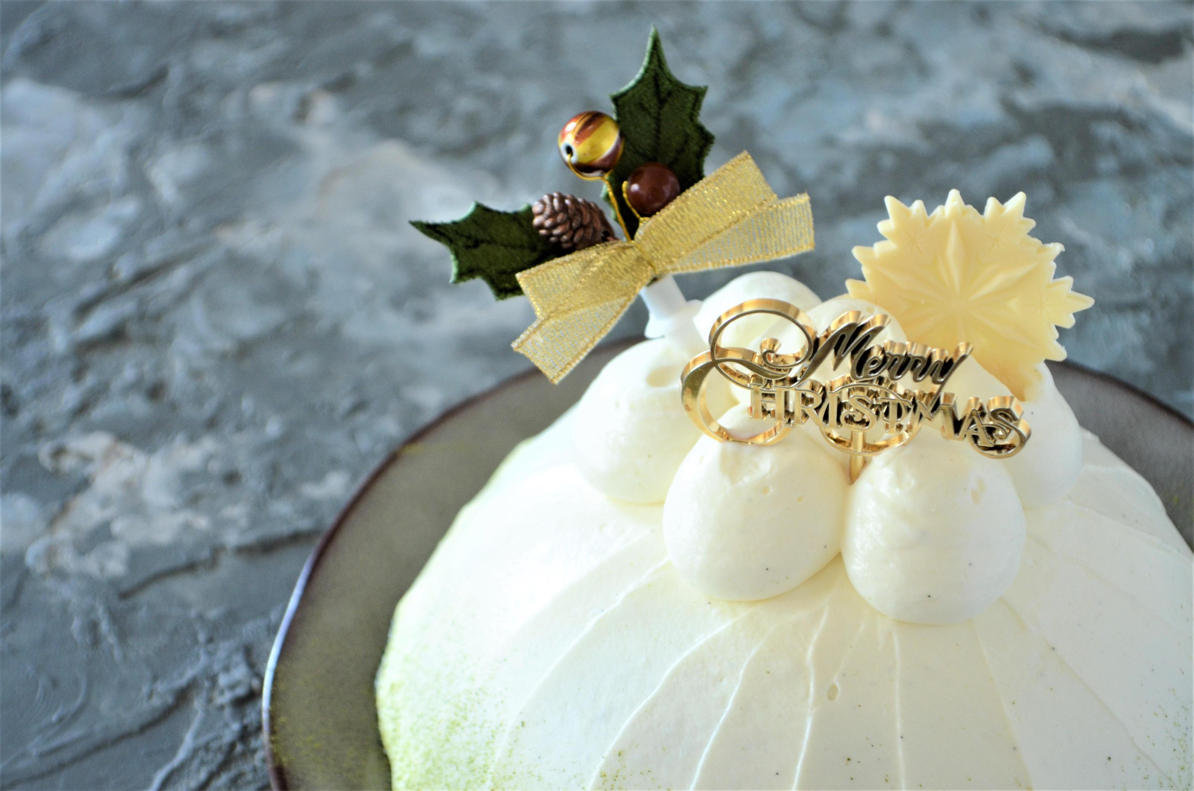 和風クリスマスケーキ 抹茶と黒糖のスノードーム 21年12月24日 開催 パンお菓子教室 Cuisine Farine 神奈川県横浜市港南区 の21年12月レッスン情報 料理教室検索サイト クスパ