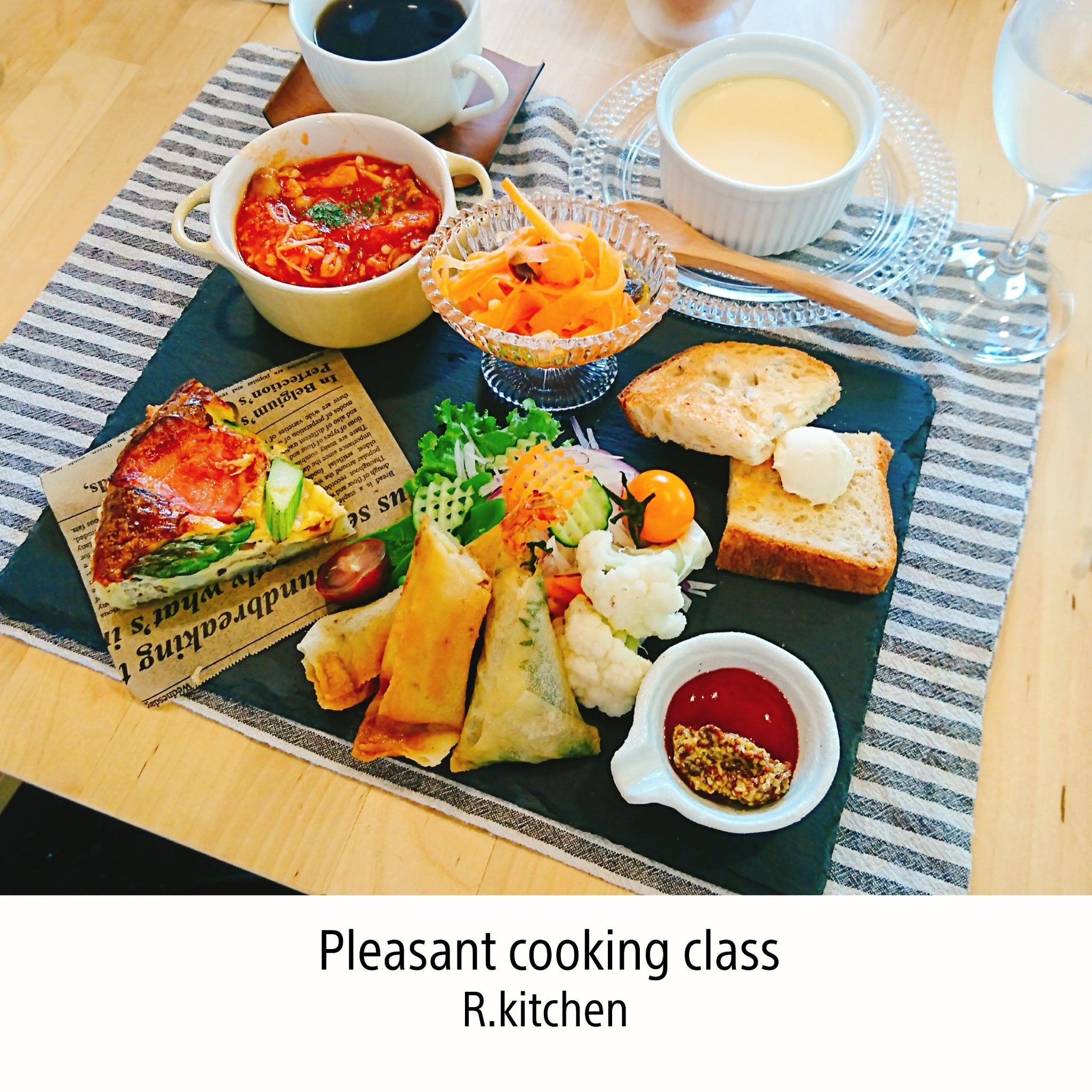 豚肉ときのこのトマトソース煮 春野菜のキッシュレッスン 開催 R Kitchen 福岡県北九州市八幡西区紅梅 の21年4月レッスン情報 料理教室検索サイト クスパ