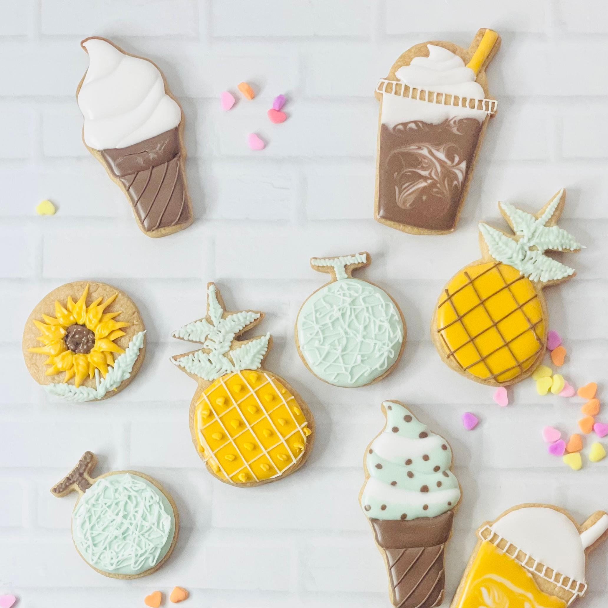 夏の食べ物アイシングクッキーレッスン 22年8月31日 開催 初心者から最短1日 資格が取れるお教室presents 東京都練馬区 の22年8月レッスン情報 料理教室検索サイト クスパ