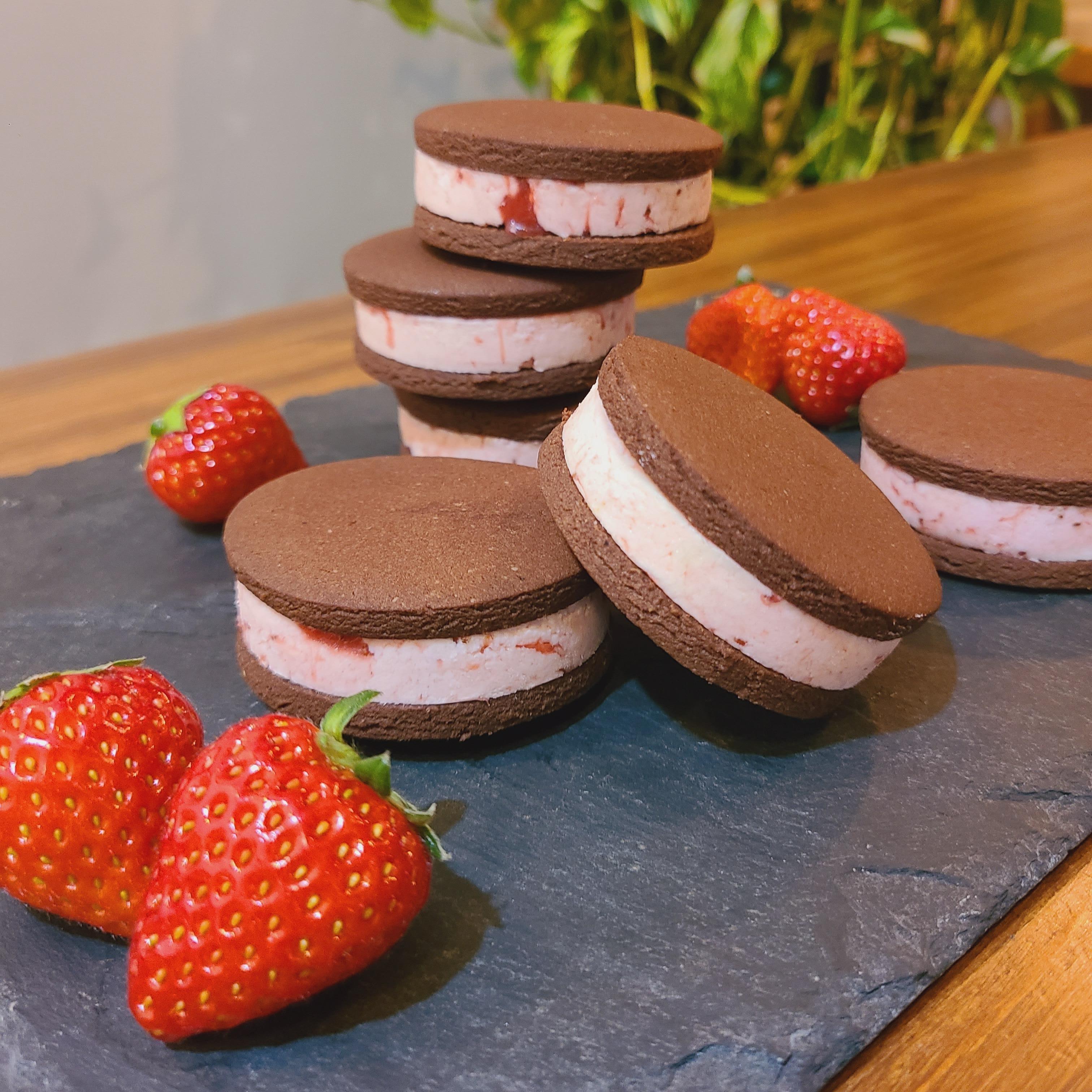 Vegan&Glutenfree「いちごバターサンドショコラクッキー」』 (2025年2月17日)開催 |  マクロビcafe【精進スイーツ結び】のお菓子＆お料理教室（宮城県登米市）の2025年2月レッスン情報 | 料理教室検索サイト「クスパ」