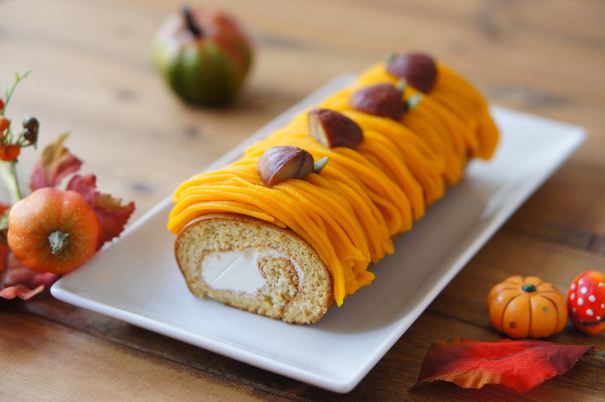 お菓子レッスン かぼちゃのモンブランロール 開催 パン教室 Choco Cafe 大阪府茨木市 の21年4月レッスン情報 料理教室検索サイト クスパ