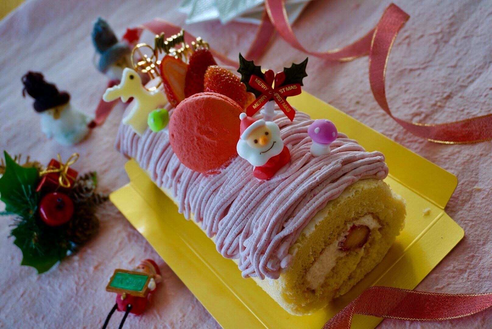苺のクリスマスロールケーキ 開催 Mom S Sweets 静岡県静岡市 の21年3月レッスン情報 料理教室検索サイト クスパ
