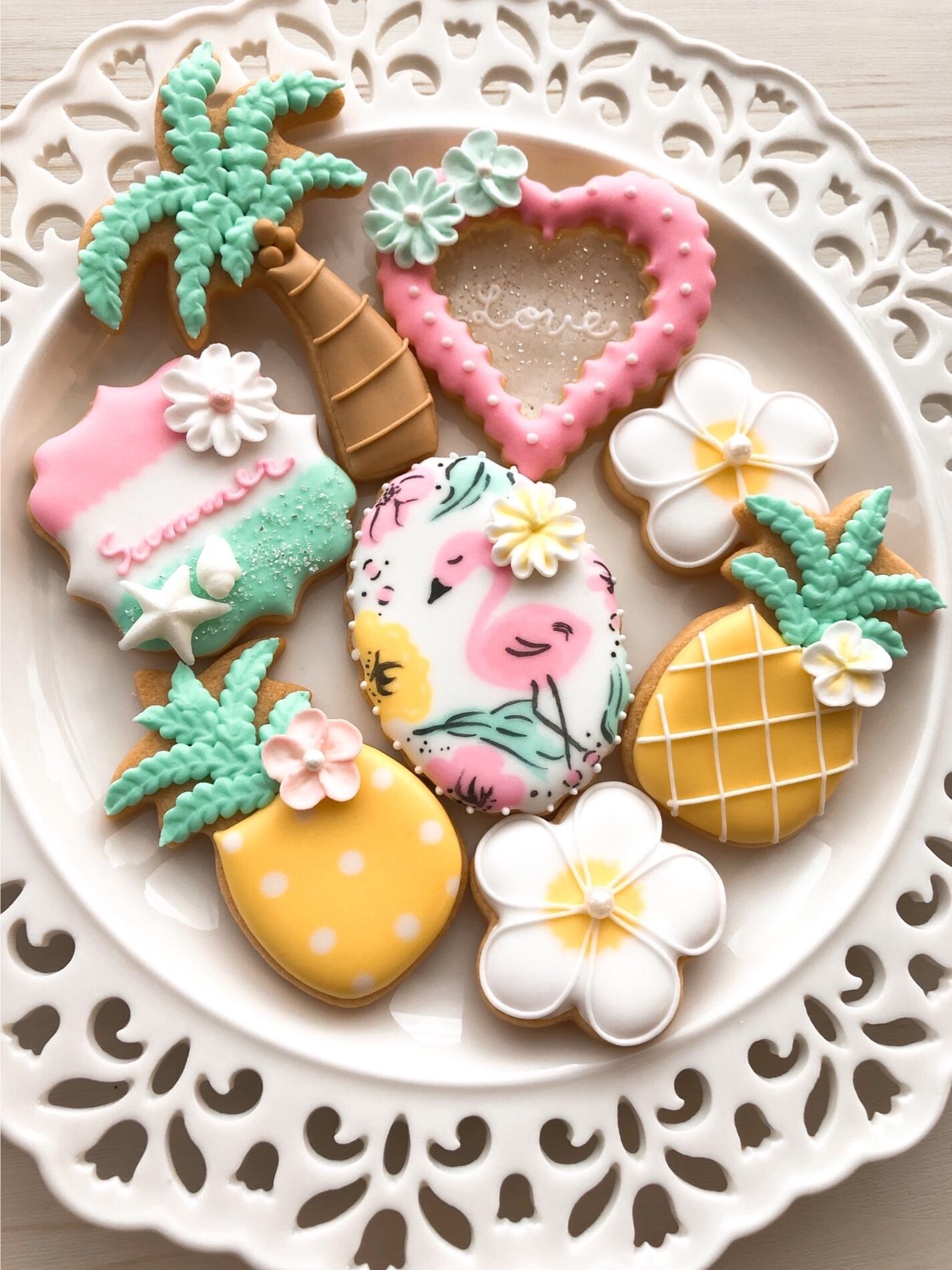 夏のトロピカルアイシングクッキー1dayレッスン 18年7月13日 開催 アイシングクッキー教室 Sweetsugar 渋谷区代々木 の18年7月レッスン情報 料理教室検索サイト クスパ