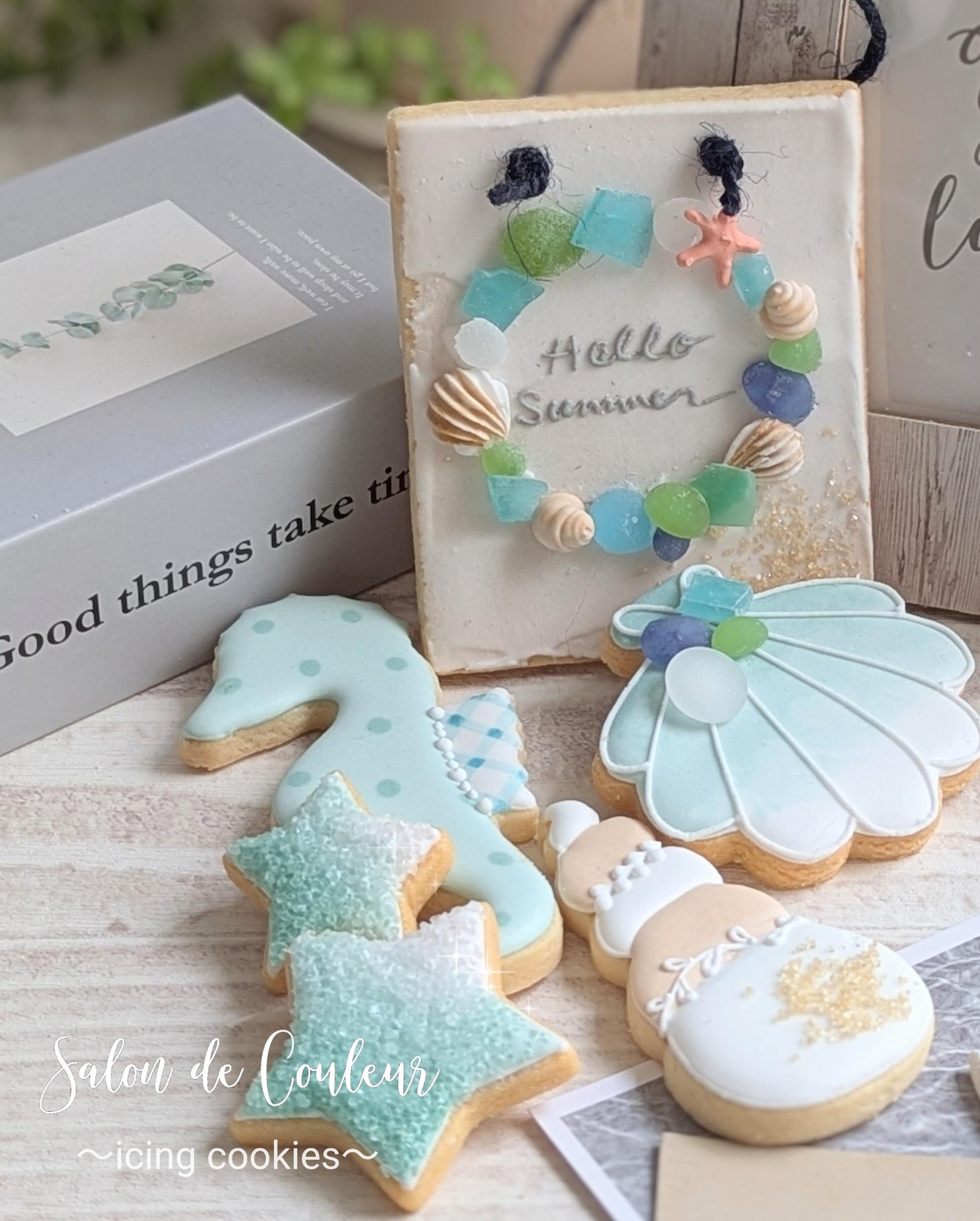 シーグラスアート風アイシングクッキー』 (2024年7月6日)開催