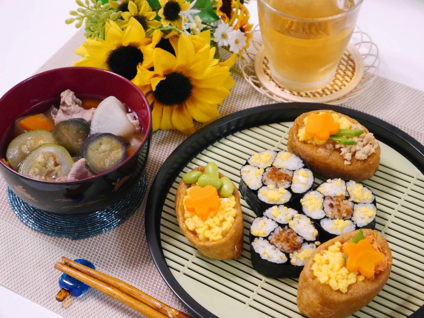 親子クッキング デコ寿司 いなり寿司作り 開催 愛知県 料理教室 Hina Hana Kitchen 愛知県稲沢市 の21年7月レッスン情報 料理教室検索サイト クスパ