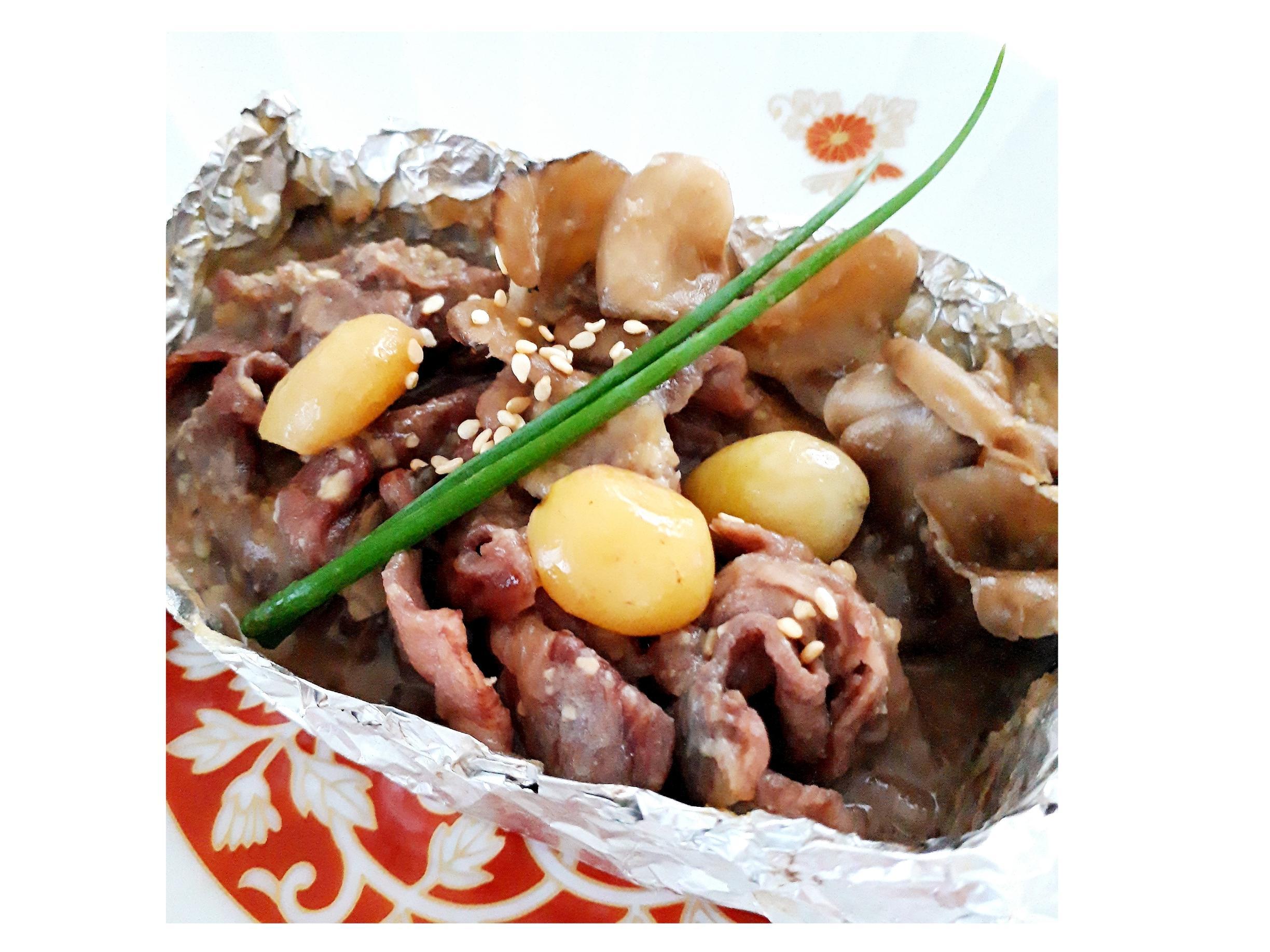 秋和食 牛肉と舞茸のホイル包み焼き 白和え 玉ねぎすり流し 開催 麻布十番 Smile Kitchen 東京都港区 の2021年1月レッスン情報 料理教室検索サイト クスパ