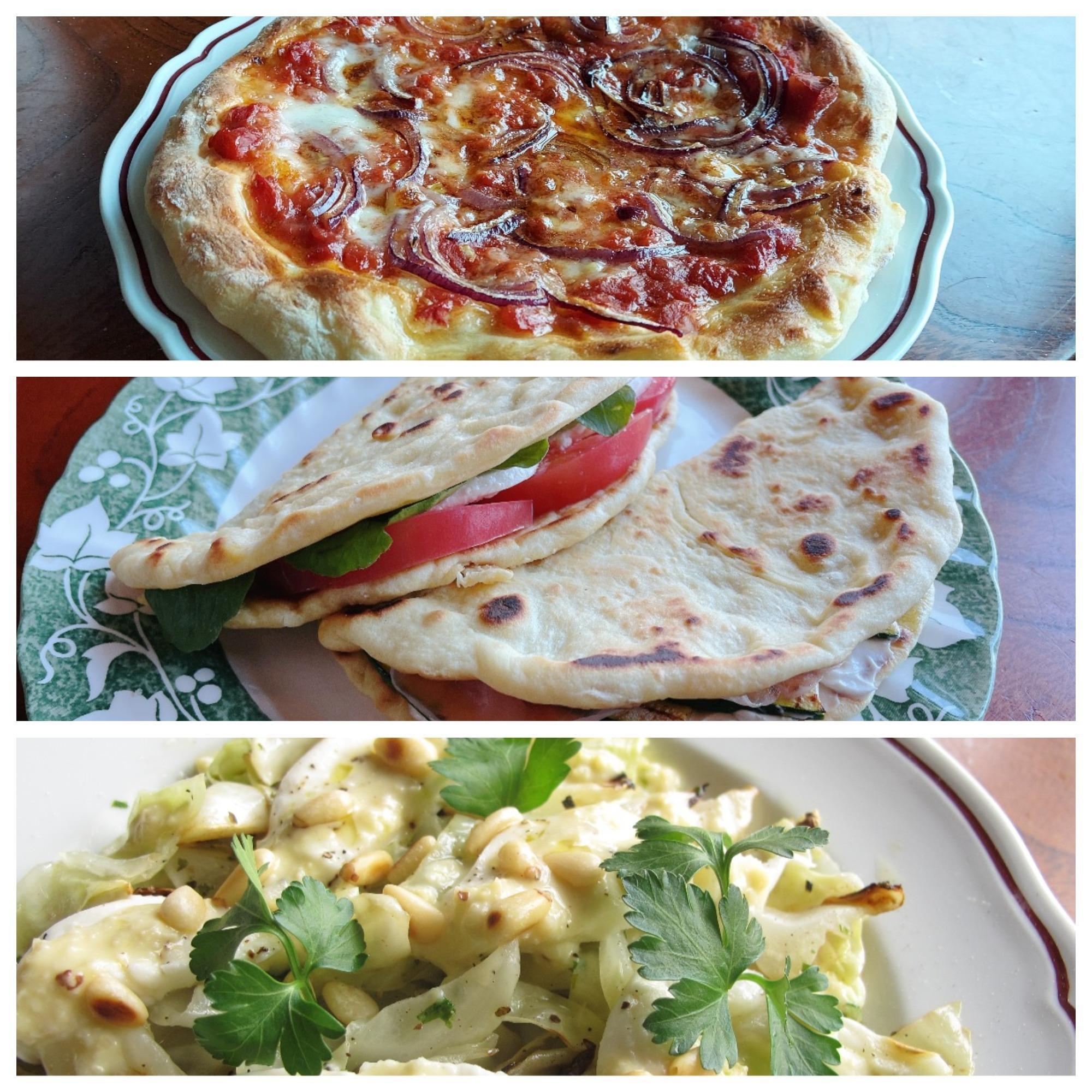 プーリア風ピッツァ ピアディーナ キャベツとモッツアレラの温サラダ 22年10月10日 開催 ラフォンティーナ イタリア料理教室 東京都港区 の22年10月レッスン情報 料理教室検索サイト クスパ