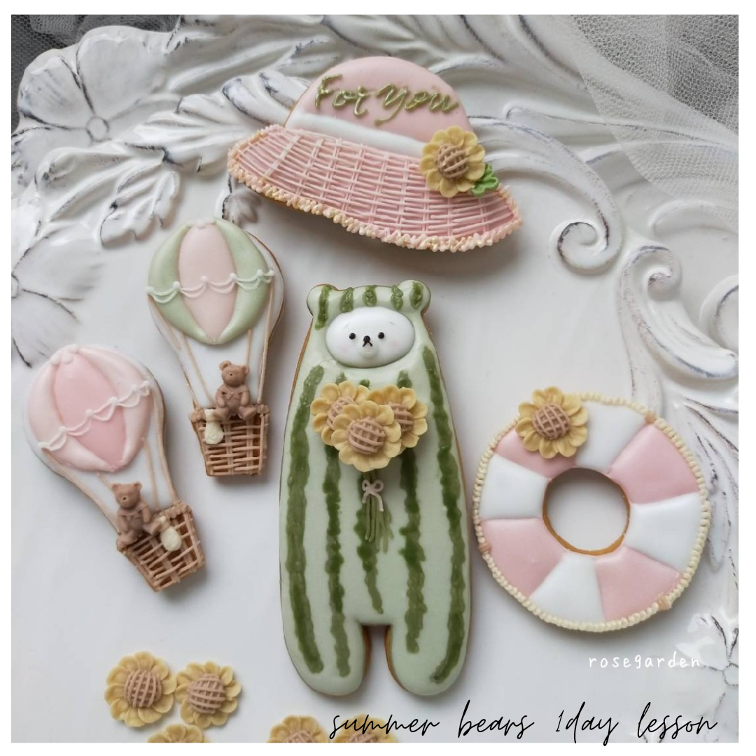 夏くまアイシングクッキー 22年8月31日 開催 アイシングクッキー フラワーケーキrosegarden 東京都練馬区 の22年8月レッスン情報 料理教室検索サイト クスパ