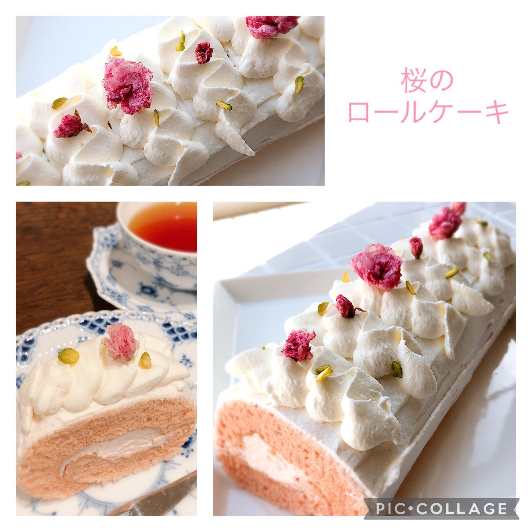 桜のロールケーキ 21年3月24日 開催 ひろココキッチン 静岡市葵区城北 の21年3月レッスン情報 料理教室検索サイト クスパ