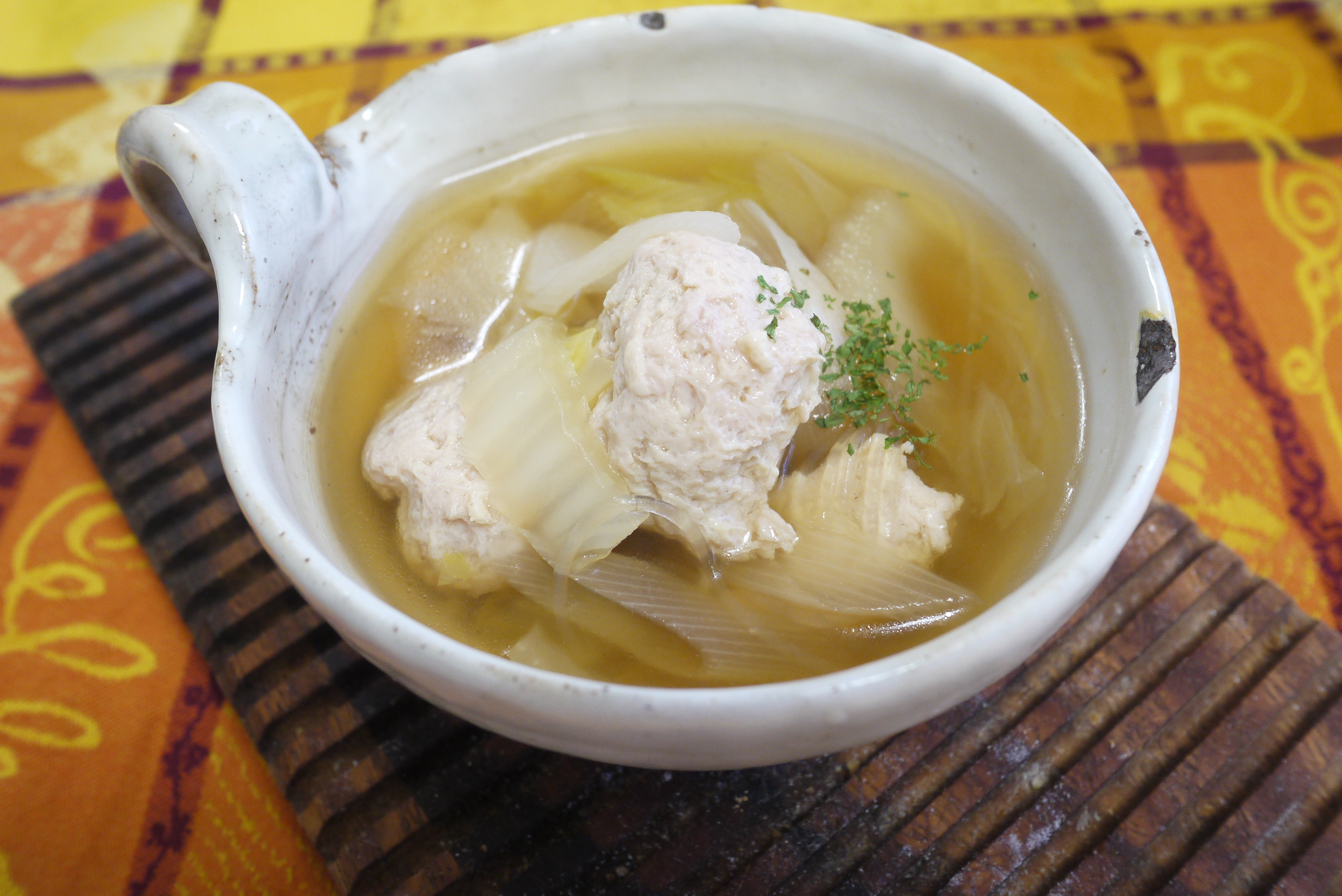 中華鶏団子スープのレシピ 作り方 山崎美雪 料理教室検索サイト