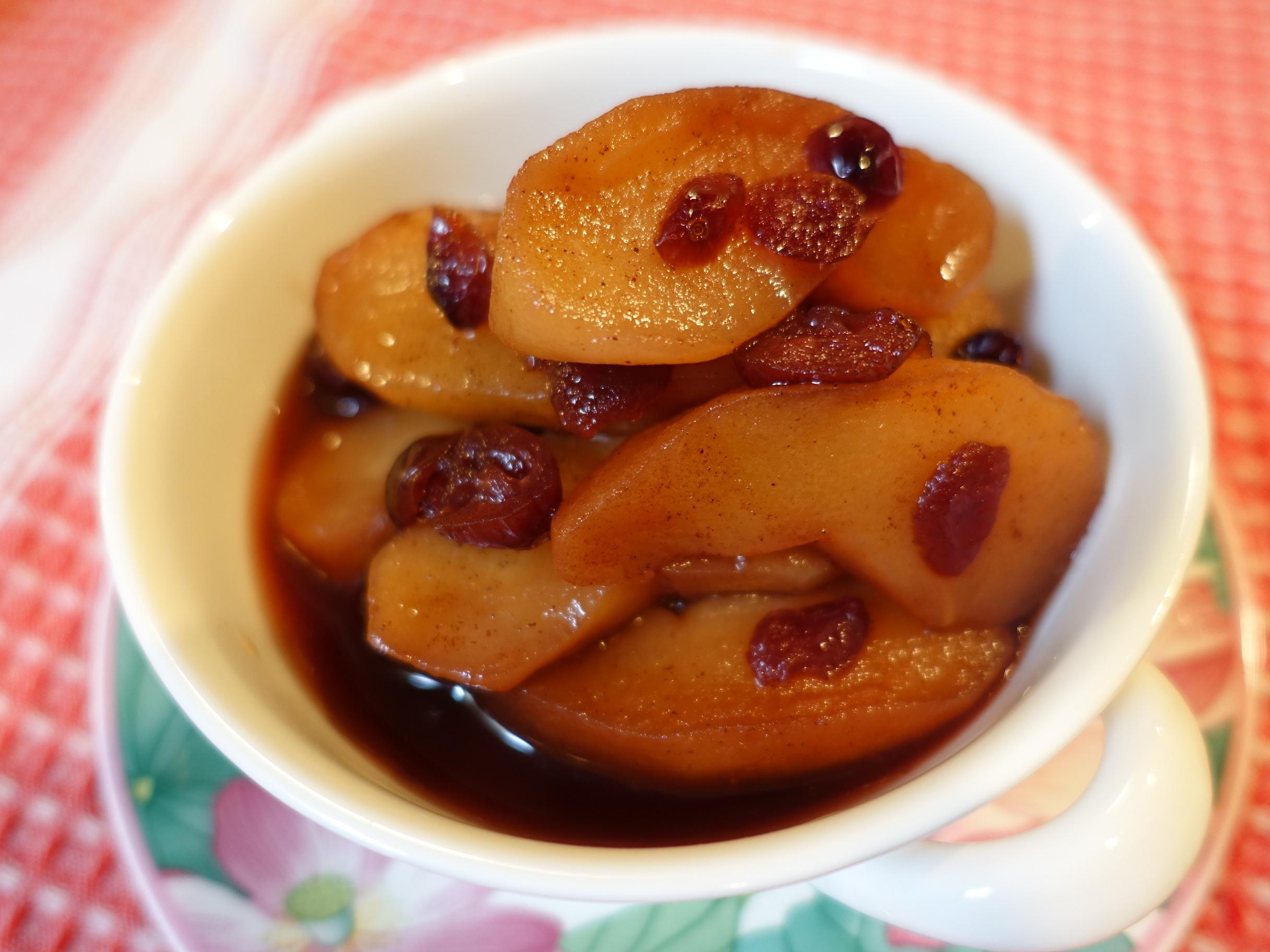 冷え症の緩和に シナモンりんごのコンポートのレシピ 作り方 須崎 桂子 料理教室検索サイト クスパ