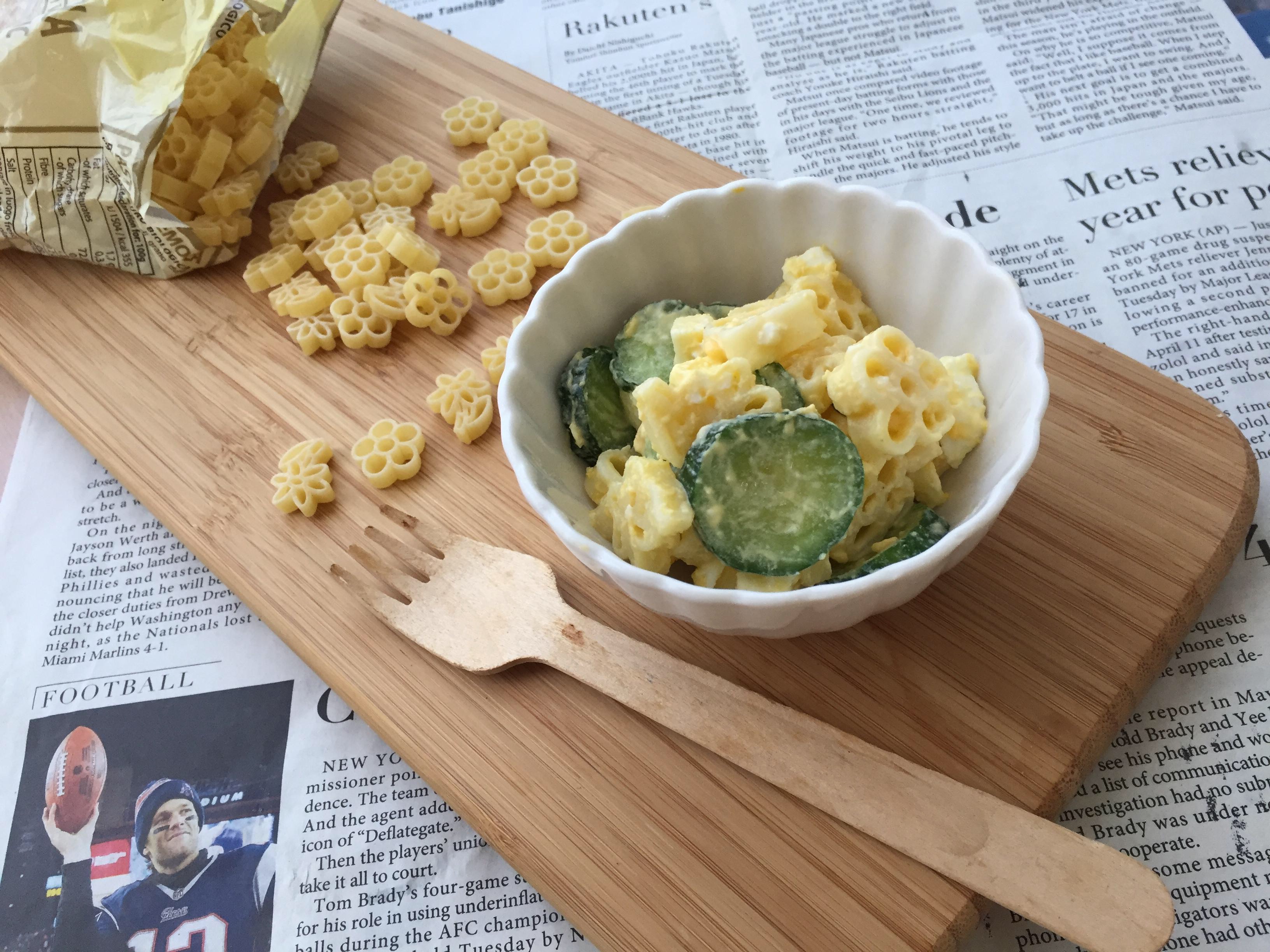 卵とツナのフラワーマカロニサラダのレシピ 作り方 小松友子 料理教室検索サイト クスパ