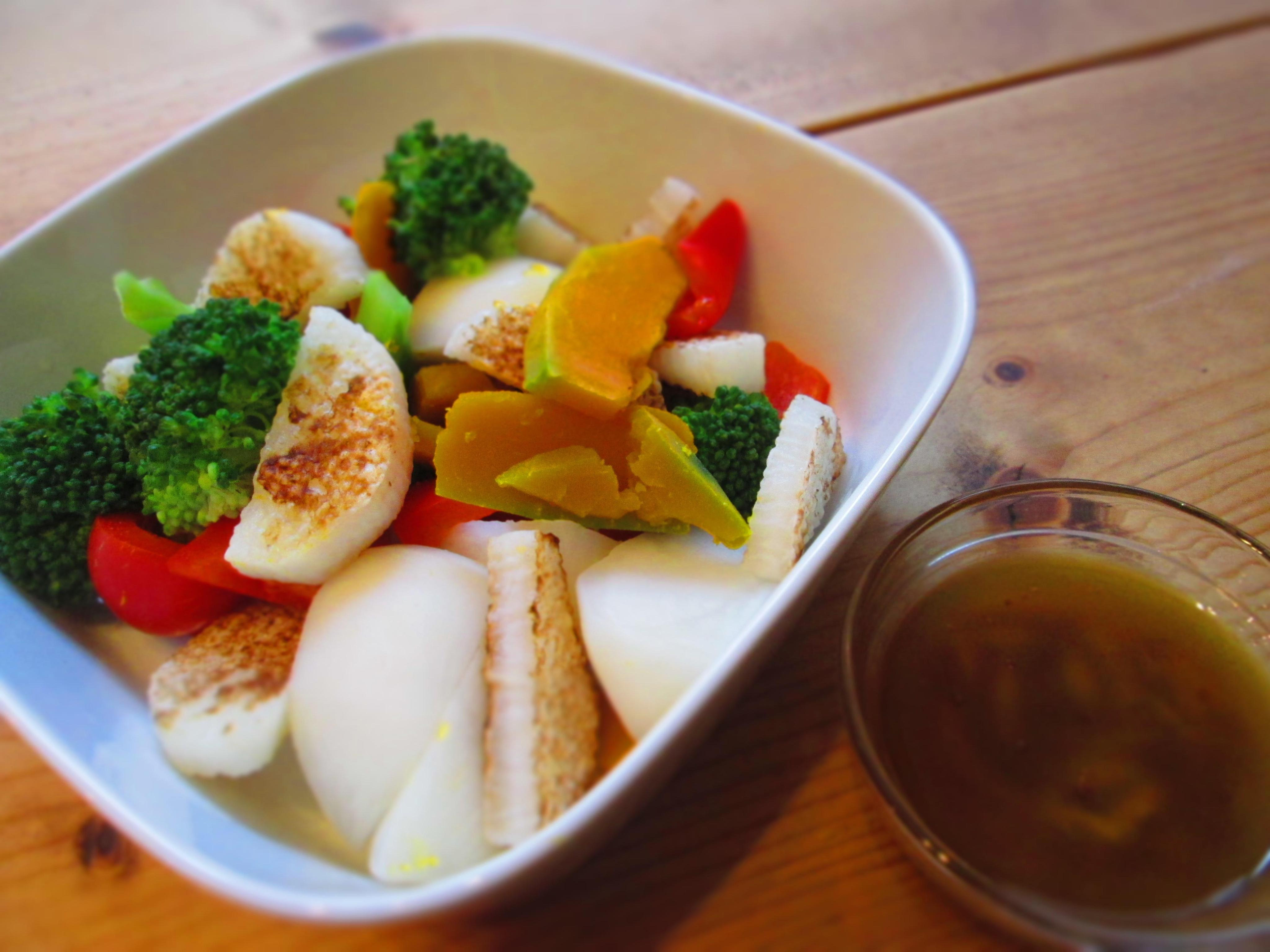 冬の温野菜サラダ ゆずとオリーブのドレッシングのレシピ、作り方（西村 真紀子） 料理教室検索サイト「クスパ」