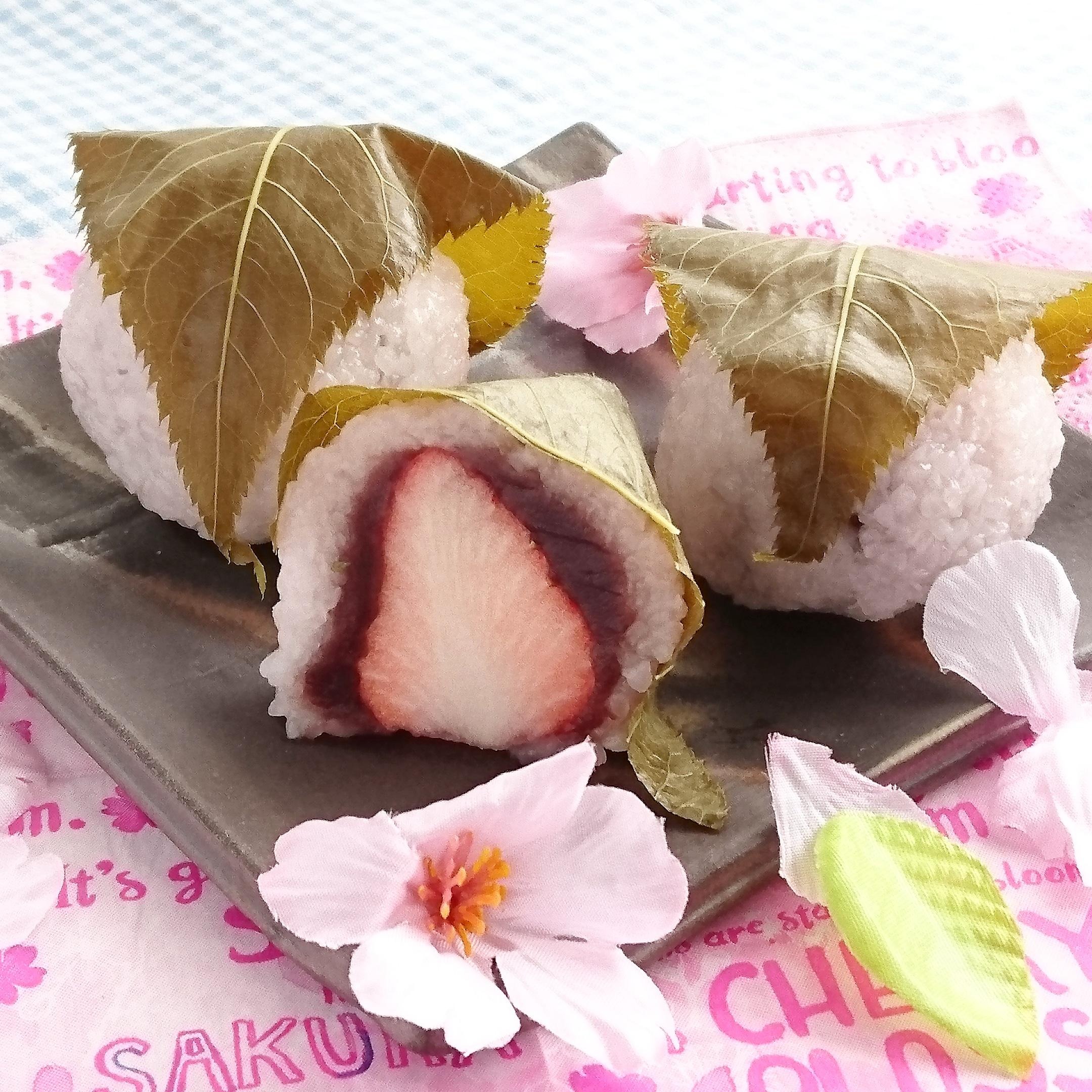 いちご桜餅のレシピ 作り方 まさちゃん 料理教室検索サイト クスパ