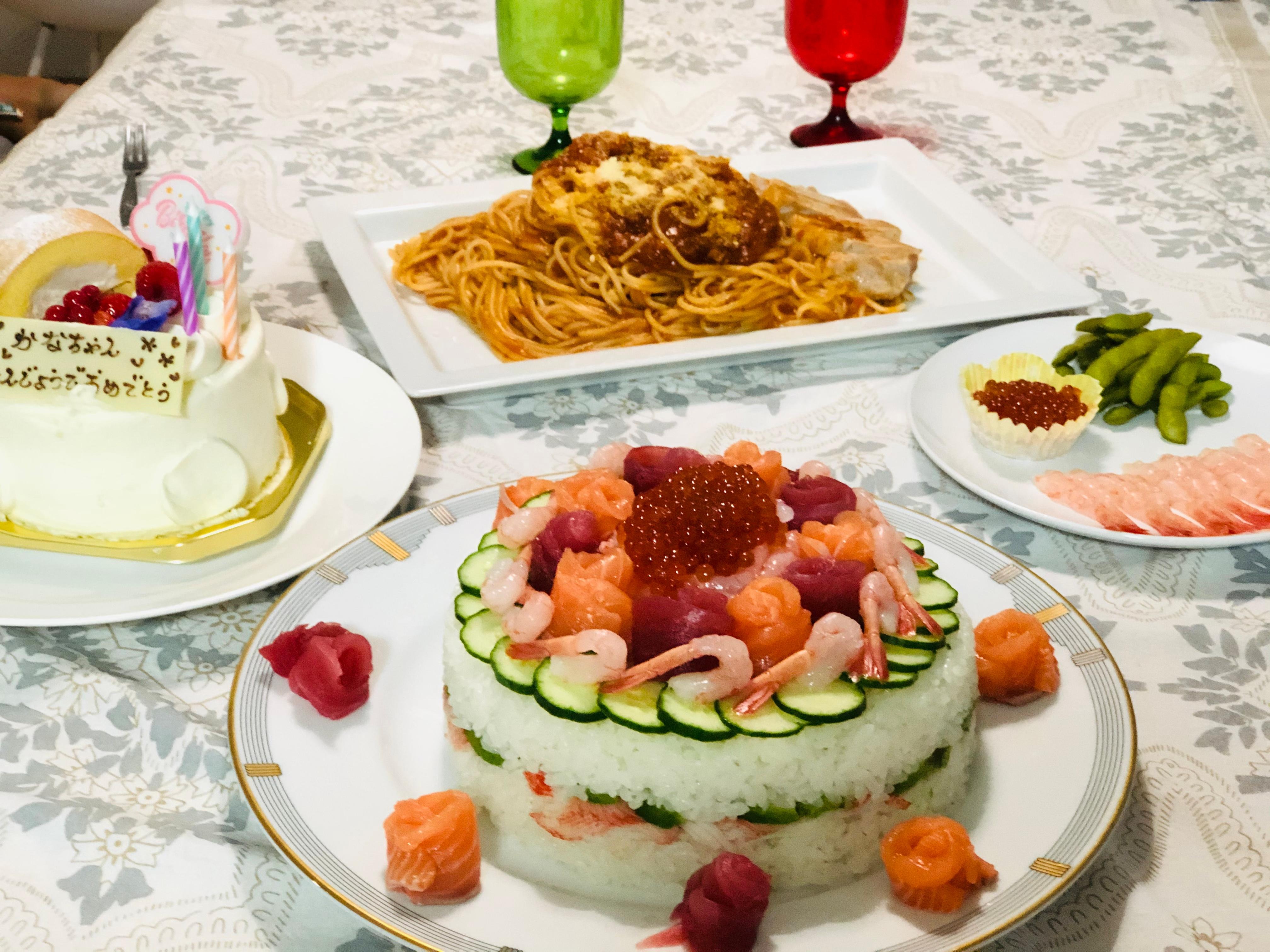 我が家のお祝い寿司ケーキのレシピ 作り方 木谷 京子 料理教室検索サイト クスパ