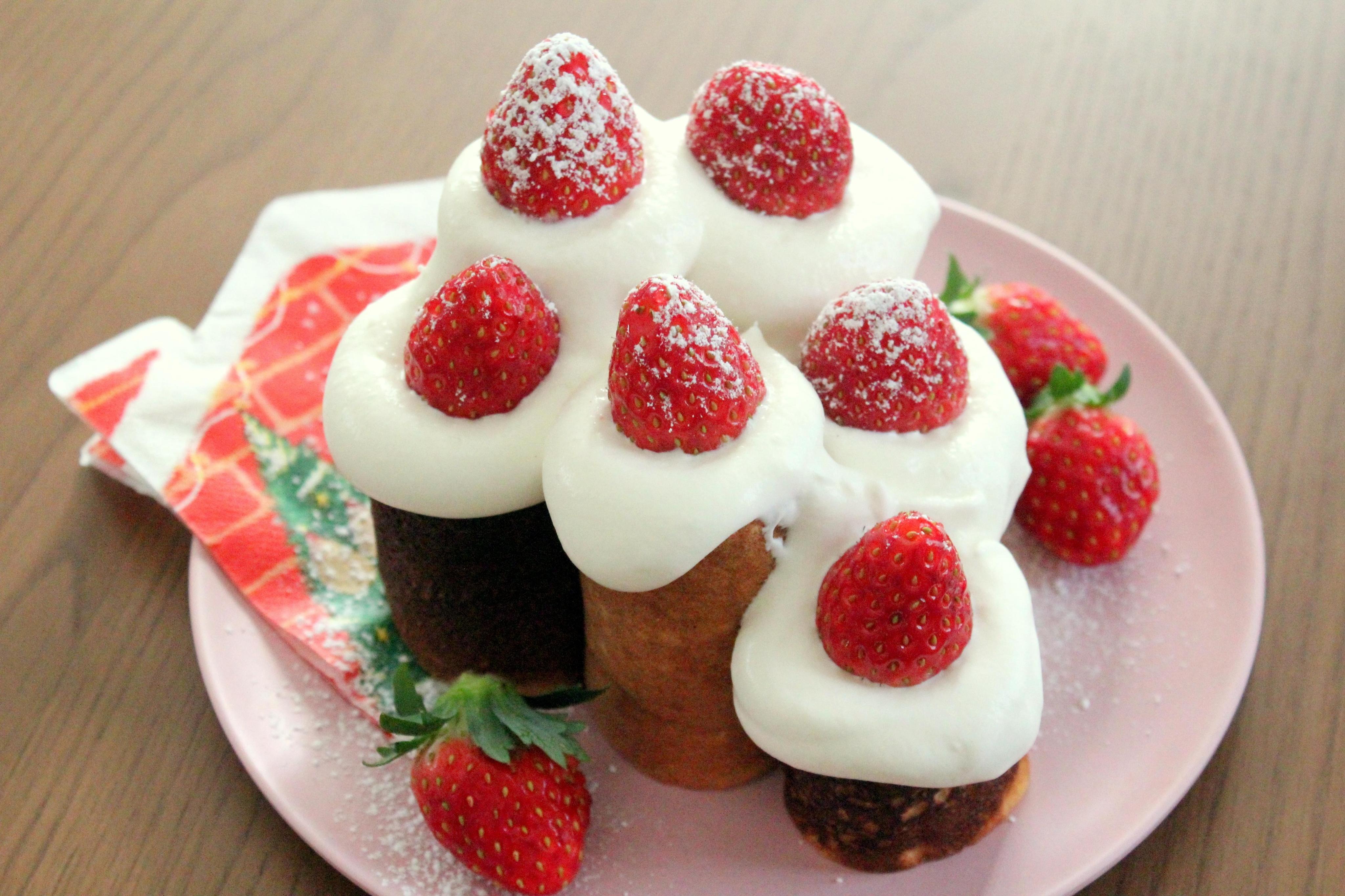 いちごのキャンドルケーキのレシピ 作り方 露﨑 奈津子 料理教室検索サイト クスパ