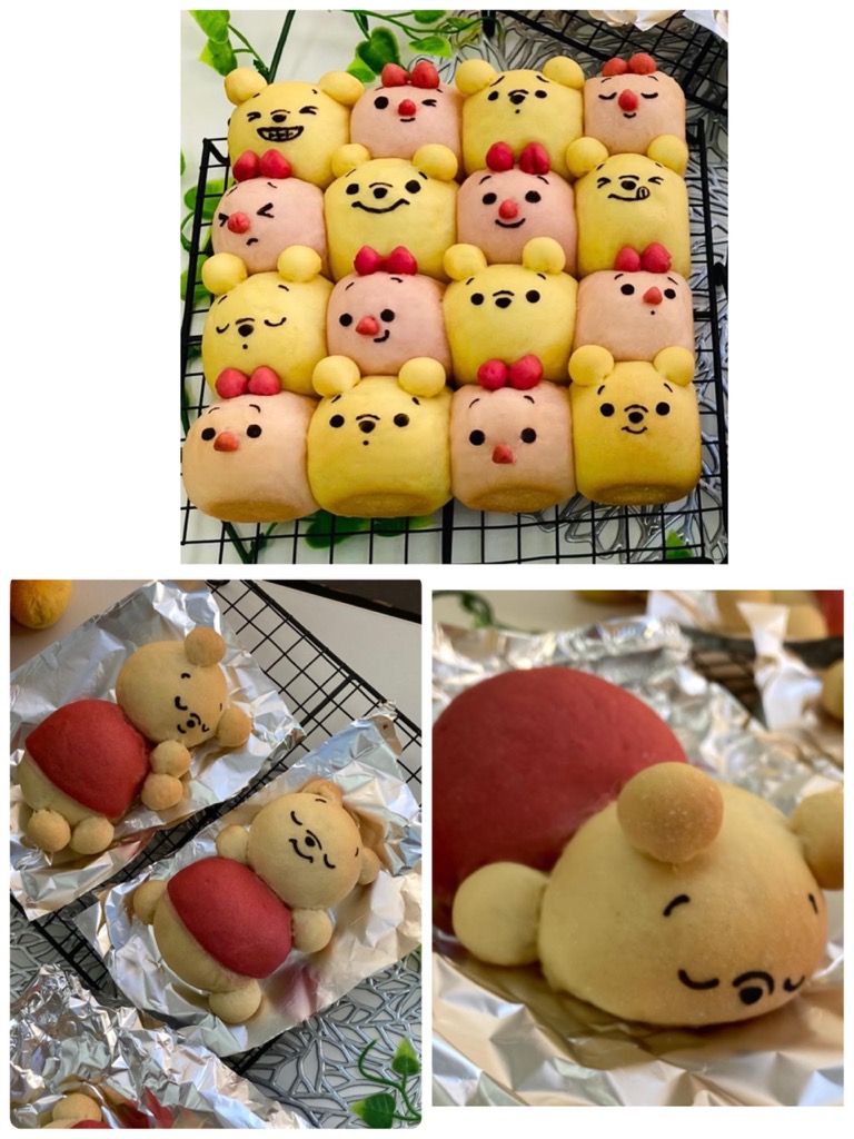 先月初めてレッスンに参加させて頂き 今回 パン教室 Futaba かわいい手ごねパンレッスン クスパ