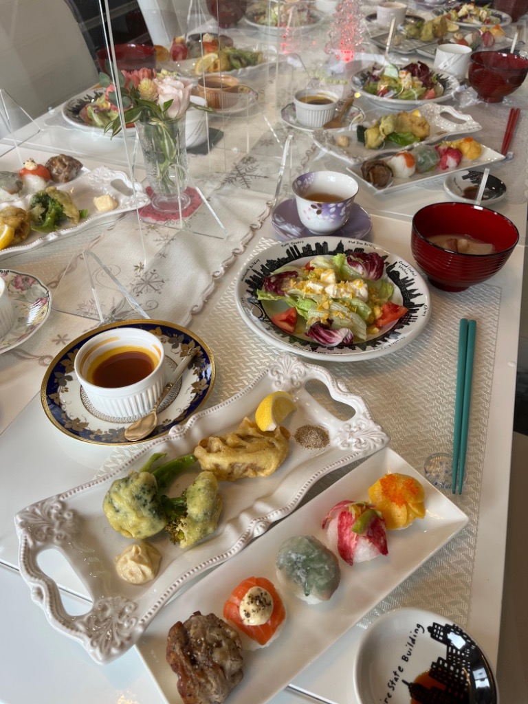 5種のカラフル手まり寿司と サクフワ フ リラシークッキング クスパ